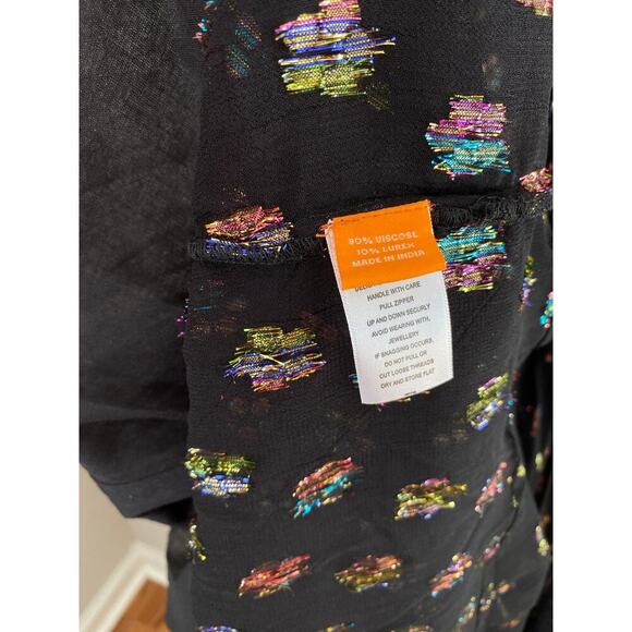 OLIPHANT Kala Black Balloon Sleeve Waisted Formal Maxi Dress Tuckernuck - Picture 7 of 7